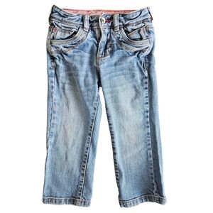 ADD-ON | Okaïdi Toddler Girls Jeans Size 2A / 2Y 86cm Straight Leg Denim